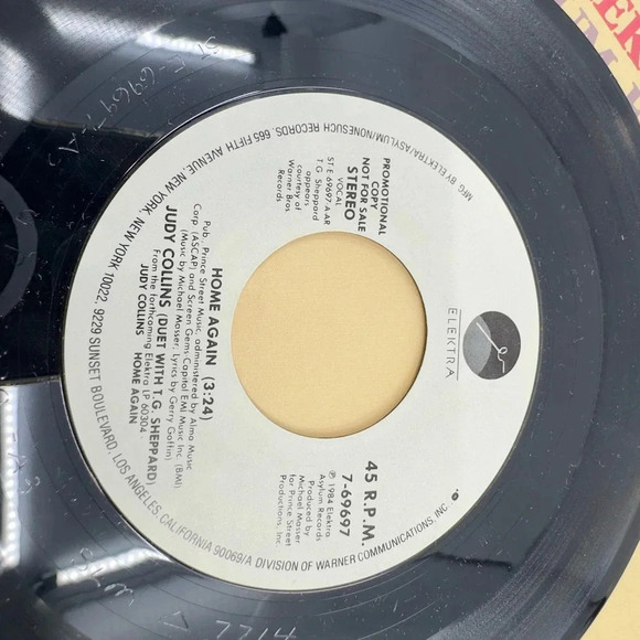 Judy Collins Home Again Vinyl Record Album 3:24 1984 - Picture 5 of 5
